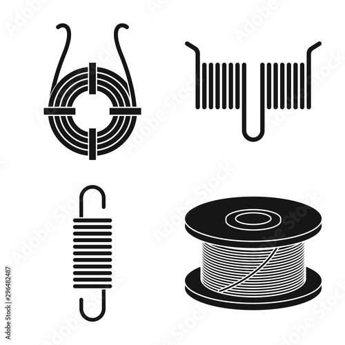Vector illustration of technology and expansion icon. Set of technology and flexible stock vector illustration.