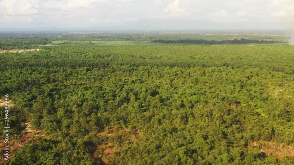 Aerial view over tropical forest Aerial view over tropical forest