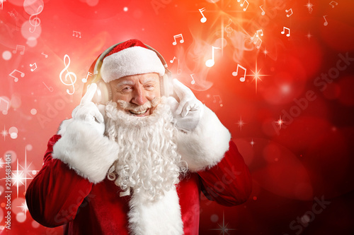 Portrait of Santa Claus lis...