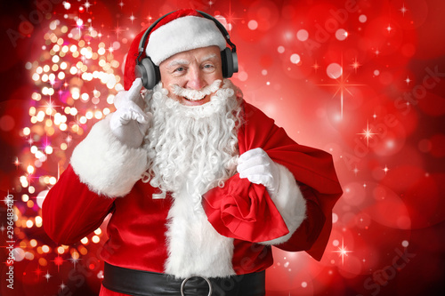 Portrait of Santa Claus lis...
