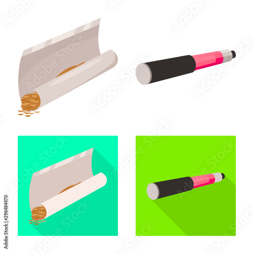 Isolated object of accessories and harm icon. Collection of accessories and euphoria stock vector illustration.