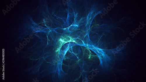 Fractal 3D rendering abstract light surreal background