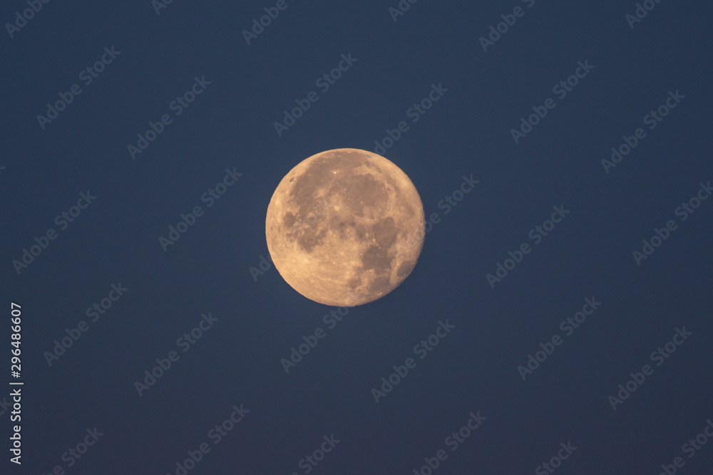 Full moon against the dark sky. Full moon against the dark sky.