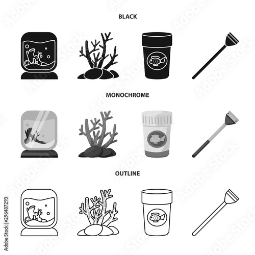 Isolated object of natural and hobby icon. Set of natural and interior stock symbol for web.