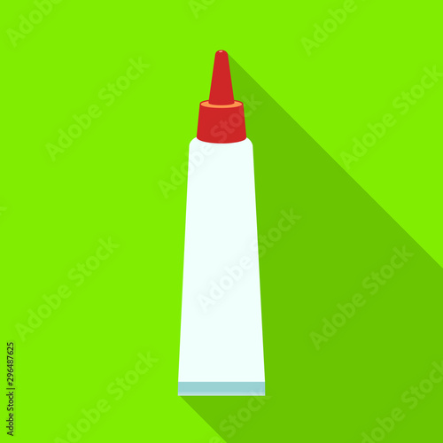 Vector design of tube and super icon. Web element of tube and caulk vector icon for stock.