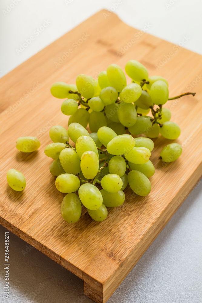 Close up view of pile of white grapes Close up view of pile of white grapes
