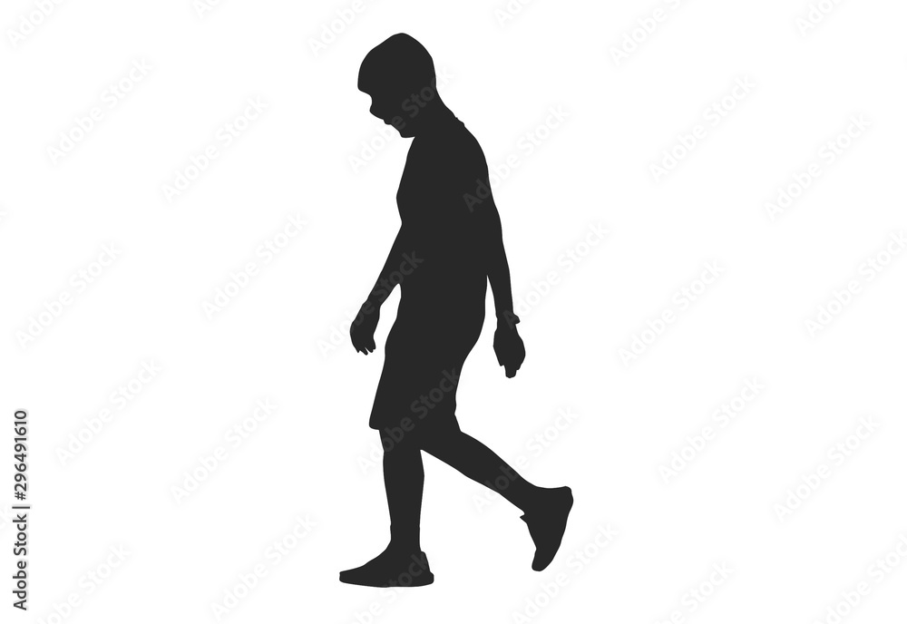 silhouette woman and man run exercise for Health At area Stadium Outdoors. silhouette woman and man run exercise for Health At area Stadium Outdoors.