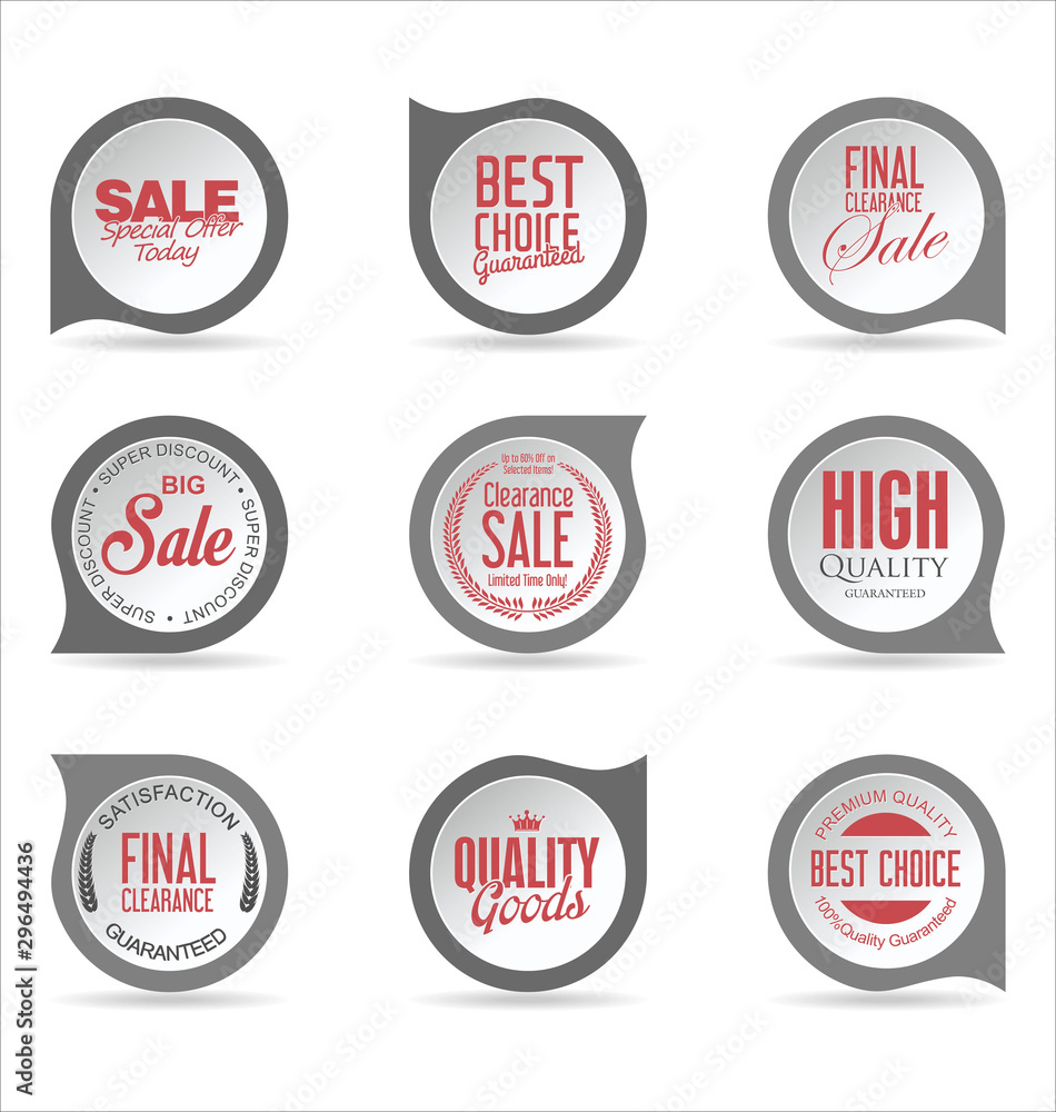 Obraz premium Modern badges stickers and labels collection 