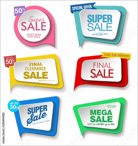 Modern badges stickers and labels collection 