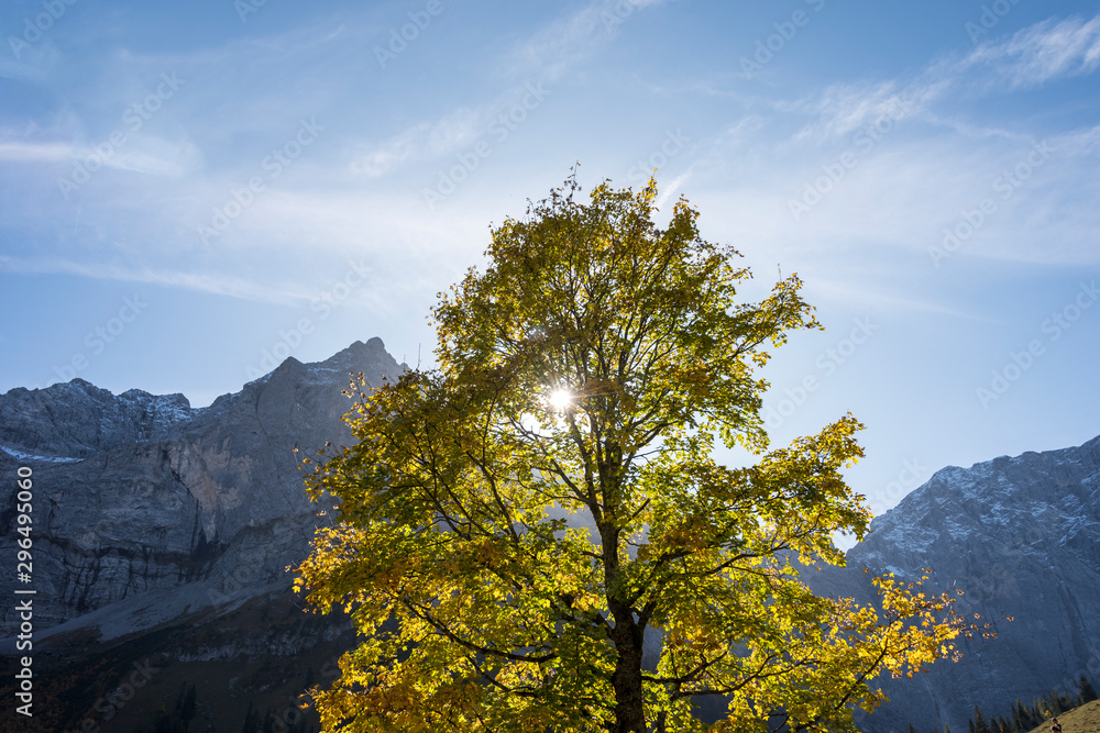Fototapeta premium Autumn in the karwendel mountains
