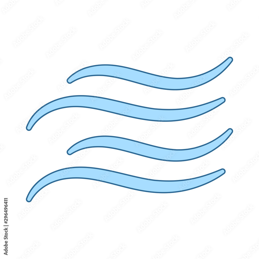 Obraz premium Water Wave Icon