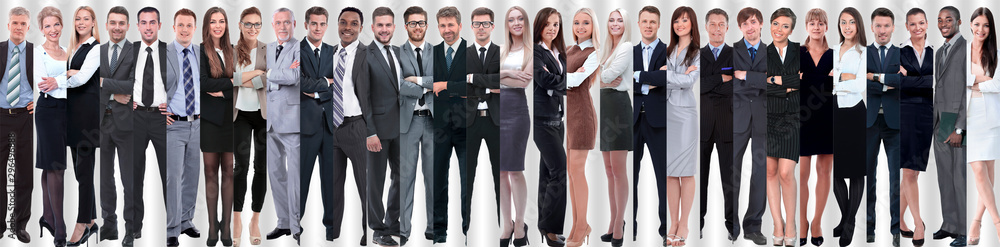 panoramic collage of groups of successful employees. panoramic collage of groups of successful employees.