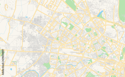 Printable street map of Delhi  India