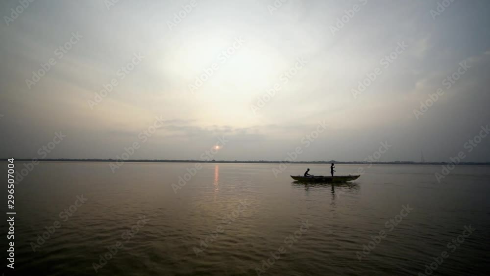 Sunset at the Ganges. Varanasi. Sunset at the Ganges. Varanasi.
