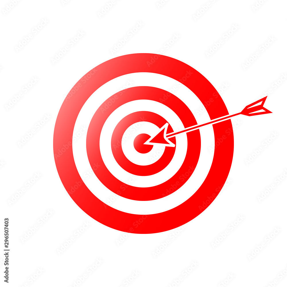 Magnificent design of a cervical target with an arrow Magnificent design of a cervical target with an arrow