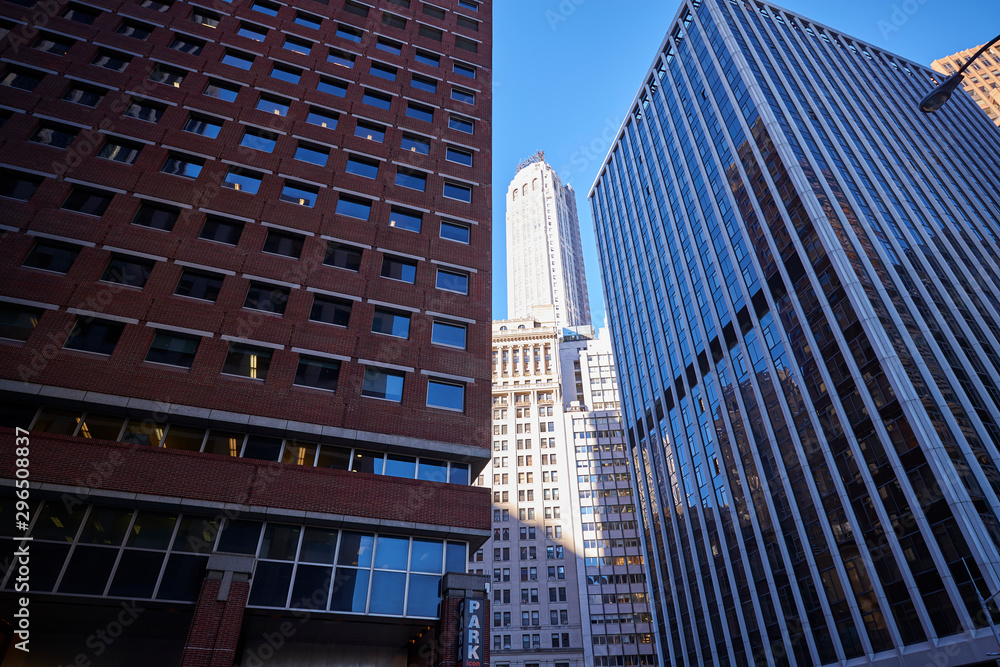 Naklejka premium battery park in Manhattan