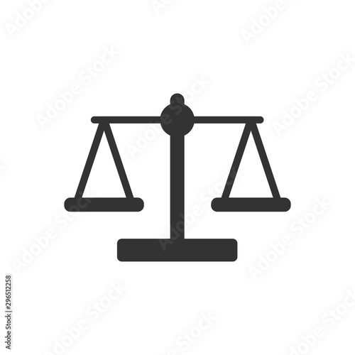 Scales icon vector Balance symbol illustration EPS 10