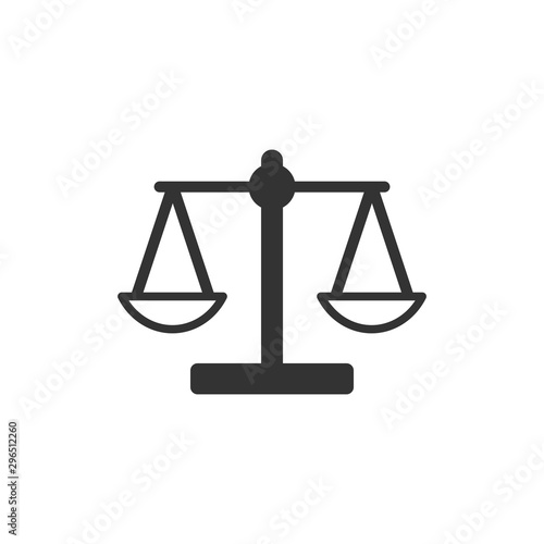 Scales icon vector Balance symbol illustration EPS 10