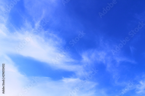 Beautiful cirrus clouds. Background. Scenery.