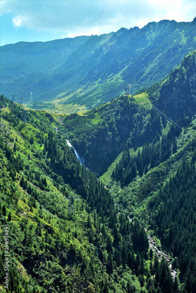 landscape of the Fagaras mountains Romania