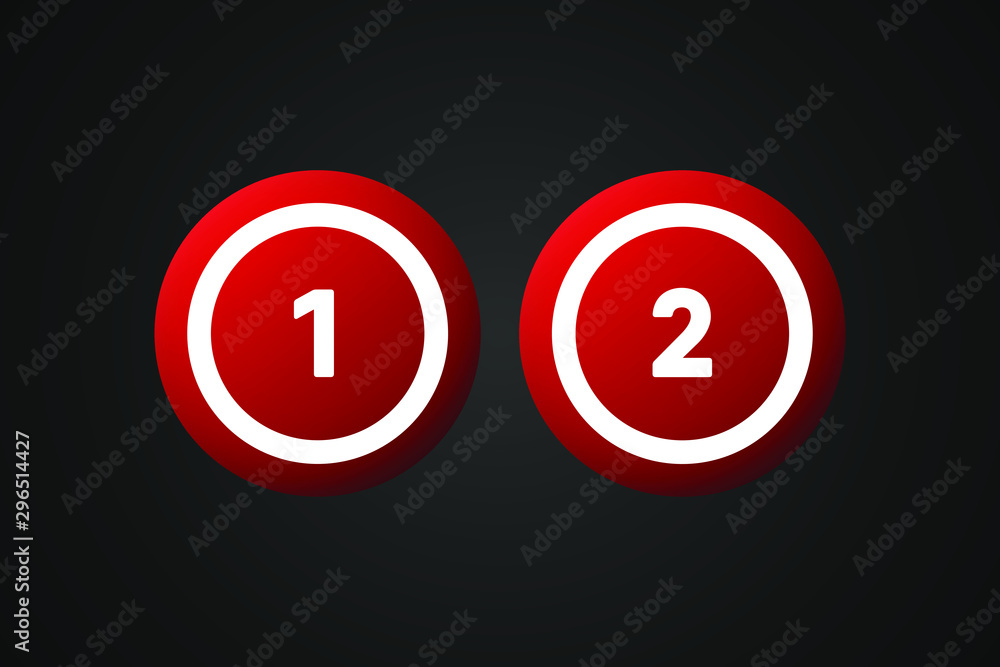 Red Bingo Balls Vector Illustration Red Bingo Balls Vector Illustration