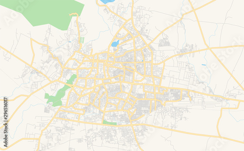 Printable street map of Aurangabad  India
