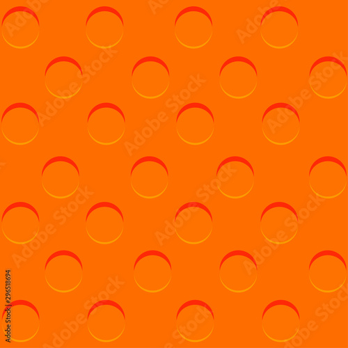 Orange color dot pattern, constructor. Illustration.