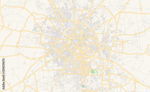 Printable street map of Jalandhar, India