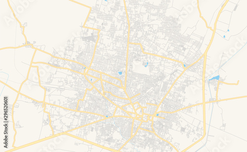 Printable street map of Guntur, India © netsign