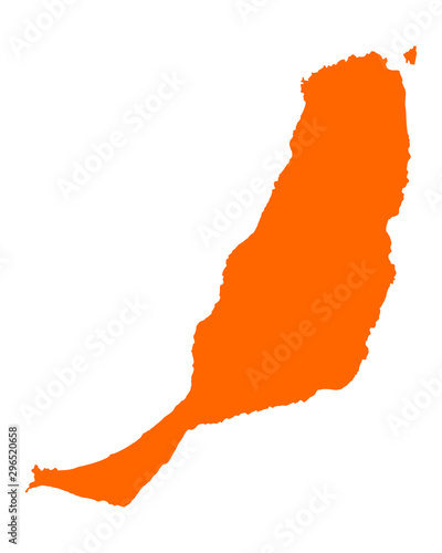 Karte von Fuerteventura