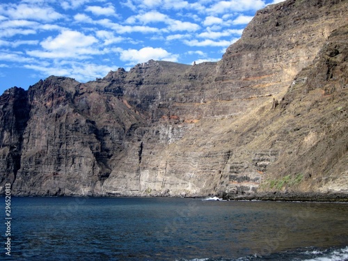 Cliffs of the Giants  spanish  Acantilados de Los Gigantes .  Giant rock formations on the west coast of Tenerife  Canary Islands  Spain