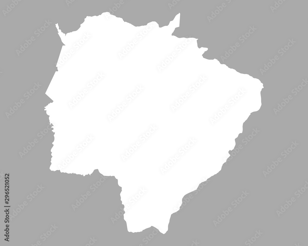 Fototapeta Mapa Mato Grosso do Sul