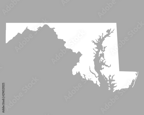 Karte von Maryland