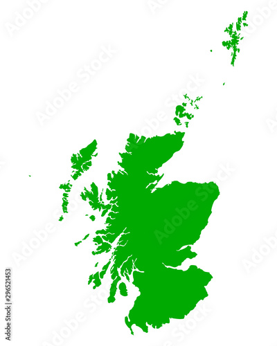 Karte von Schottland