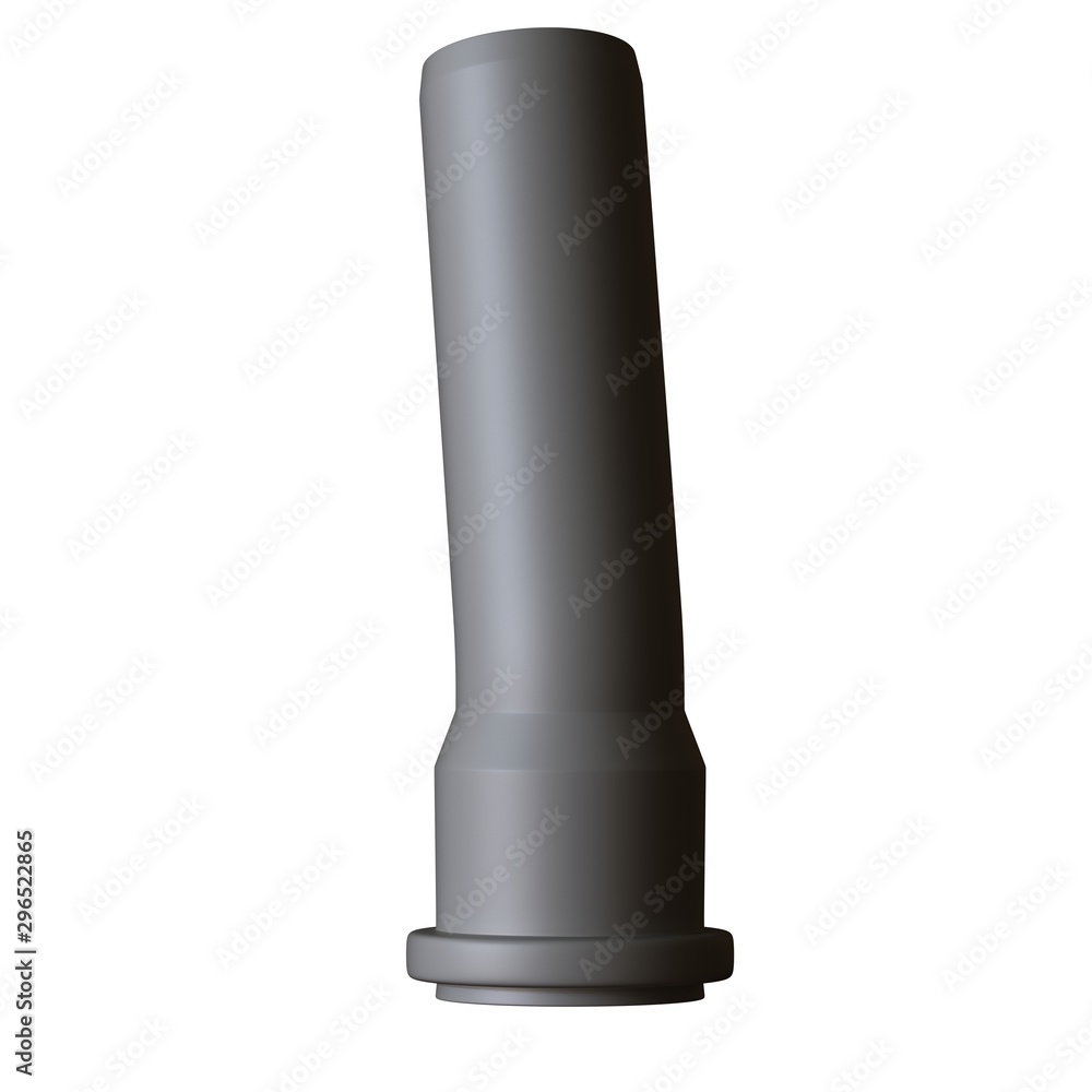 Plastic sewer pipe grey on white background, isolated. 3D rendering of excellent quality in high resolution. It can be enlarged and used as a background or texture. Plastic sewer pipe grey on white background, isolated. 3D rendering of excellent quality in high resolution. It can be enlarged and used as a background or texture.