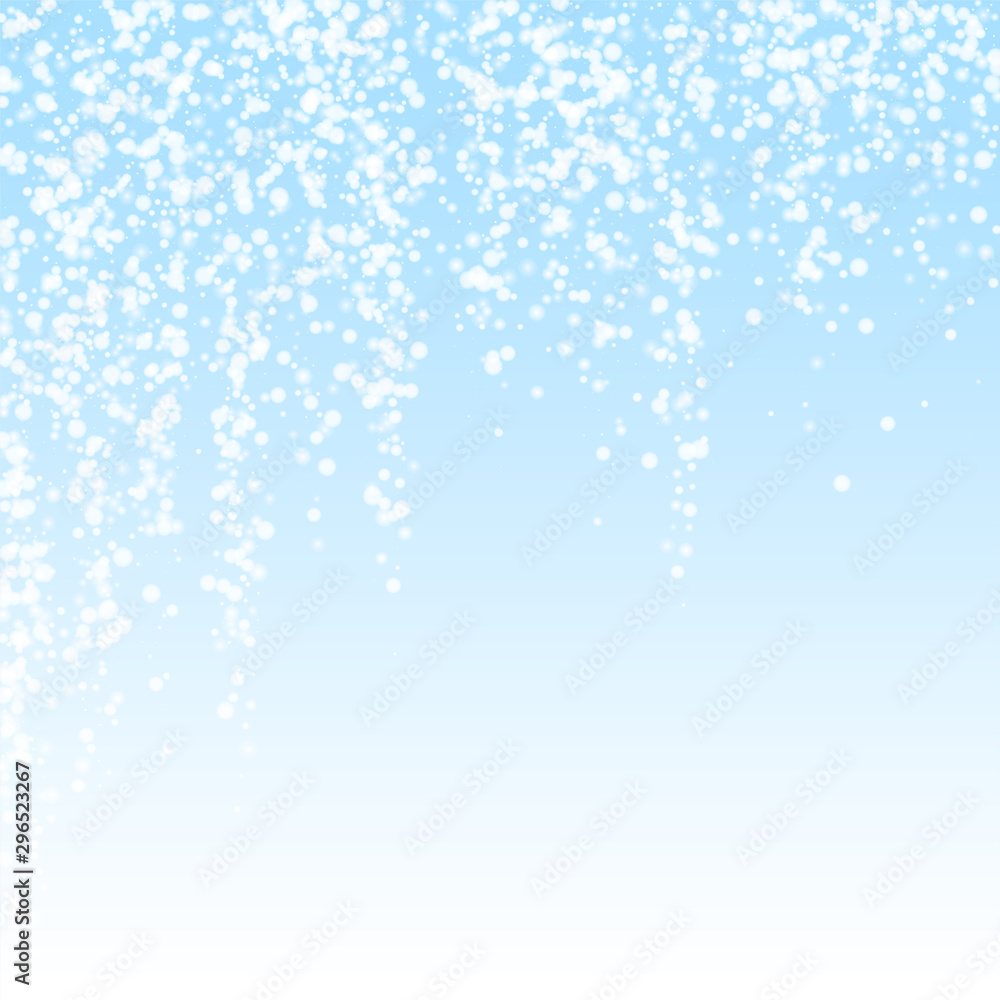 Amazing falling snow Christmas background. Subtle Amazing falling snow Christmas background. Subtle