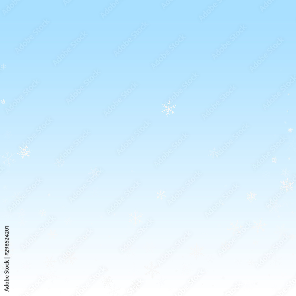 Sparse snowfall Christmas background. Subtle flyin Sparse snowfall Christmas background. Subtle flyin