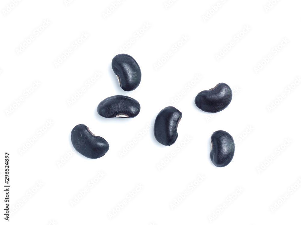Black Beans on white background Black Beans on white background