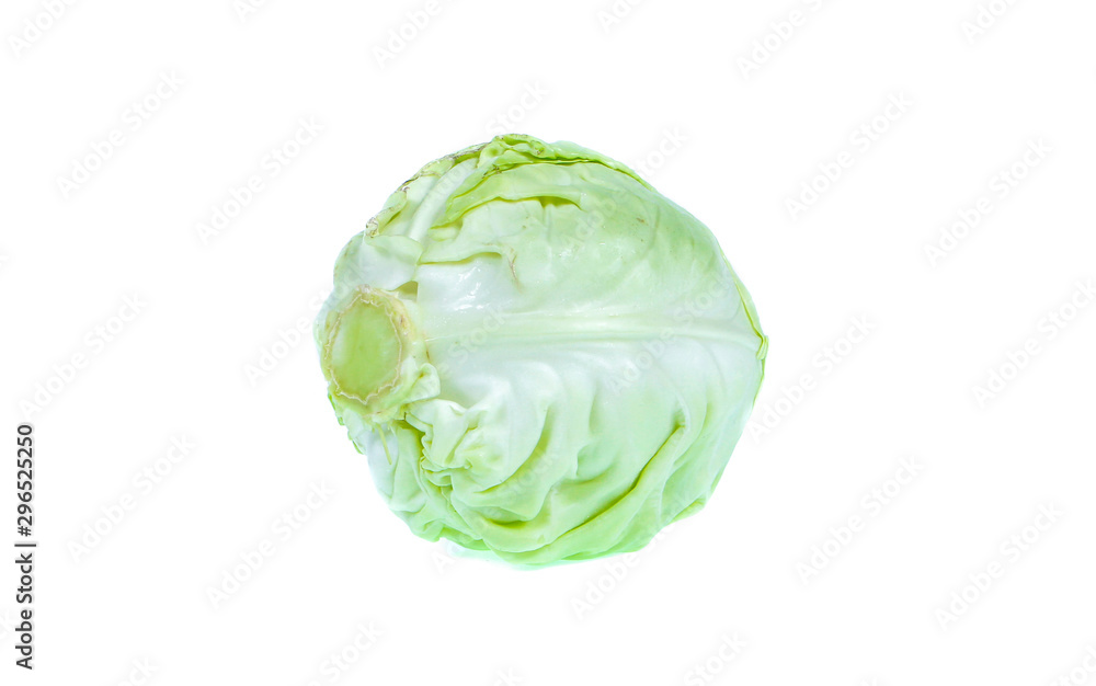 fresh green cabbage isolated on white background fresh green cabbage isolated on white background