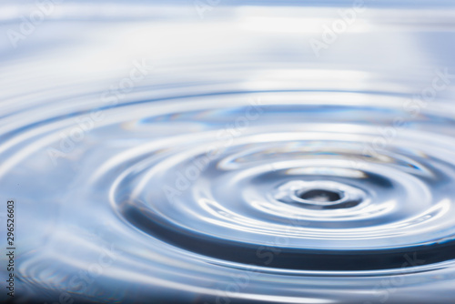 abstract blurred, small object drop to water and make layer circle wave