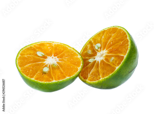 Orange fruit isolated on white background