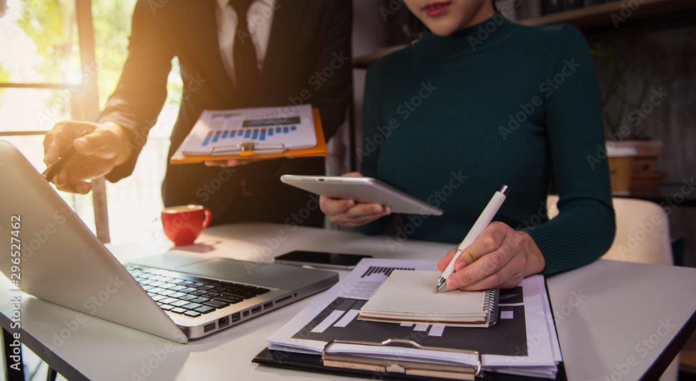 custom made wallpaper toronto digitalProject manager working and update tasks with milestones progress planning and photo professional investor working new start up project in the Office.