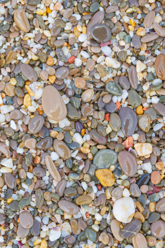Sea stones on the seashore in the summer Sea stones on the seashore in the summer