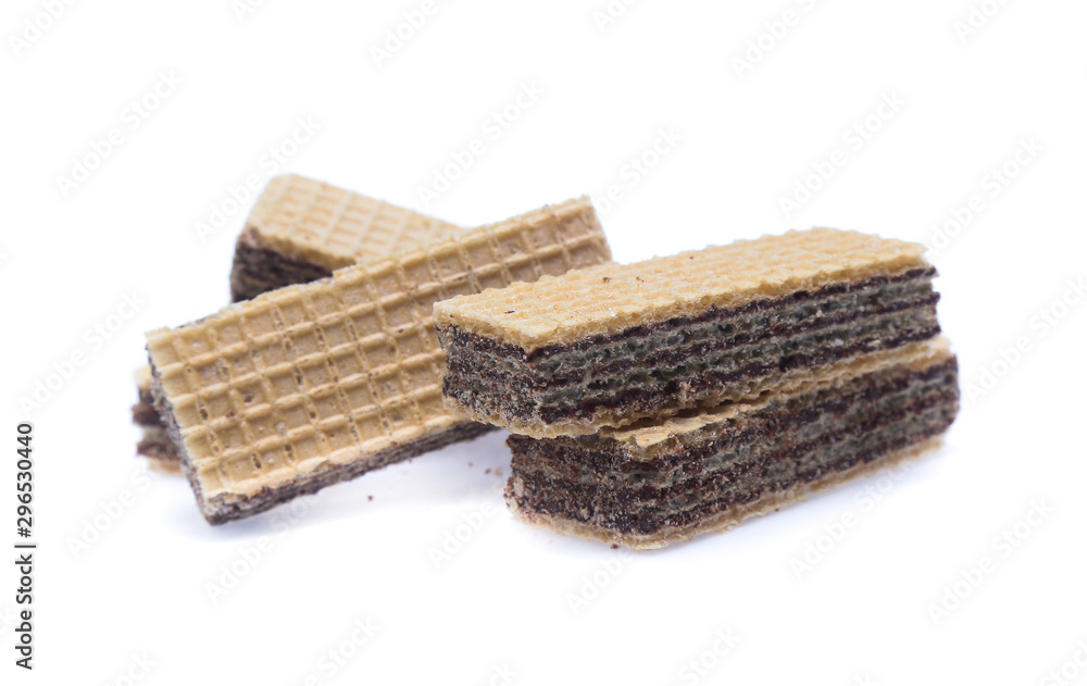 Wafers stick isolated on white background Wafers stick isolated on white background