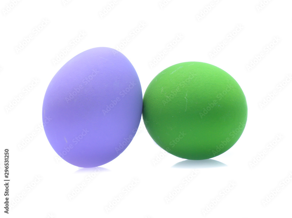 Perfect colorful handmade easter eggs isolated on a white Perfect colorful handmade easter eggs isolated on a white