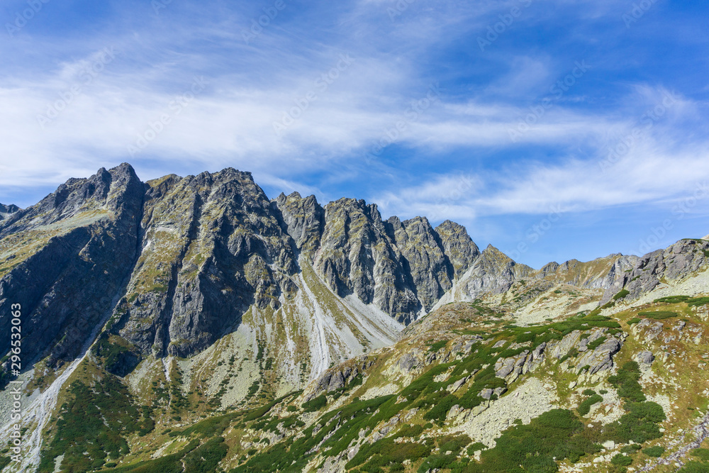 Fototapeta premium A beautiful landscape of Mengusovska dolina. High Tatra Mountains. Slovakia.