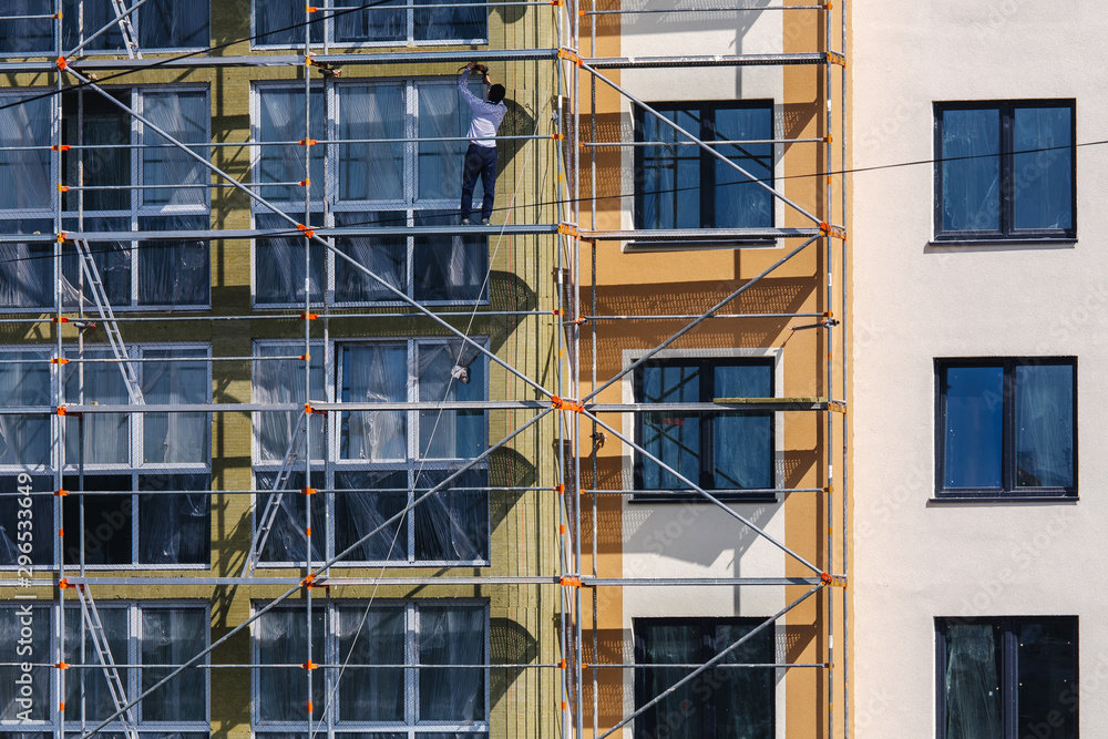 Residential building decoration facade