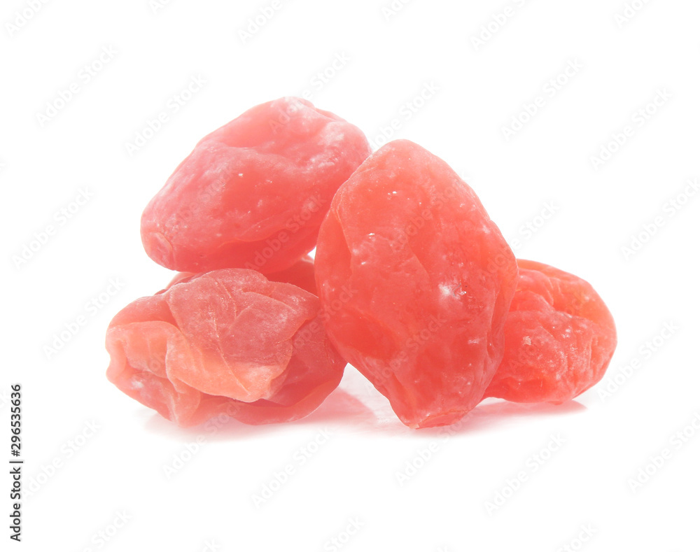 Dried plums isolated on white background Dried plums isolated on white background
