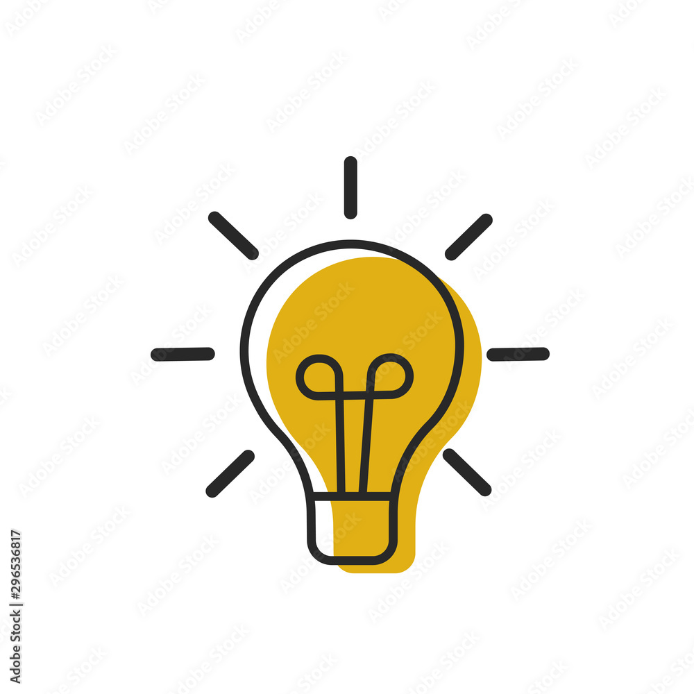 Light bulb icon vector illustration. Energy and idea symbol Light bulb icon vector illustration. Energy and idea symbol