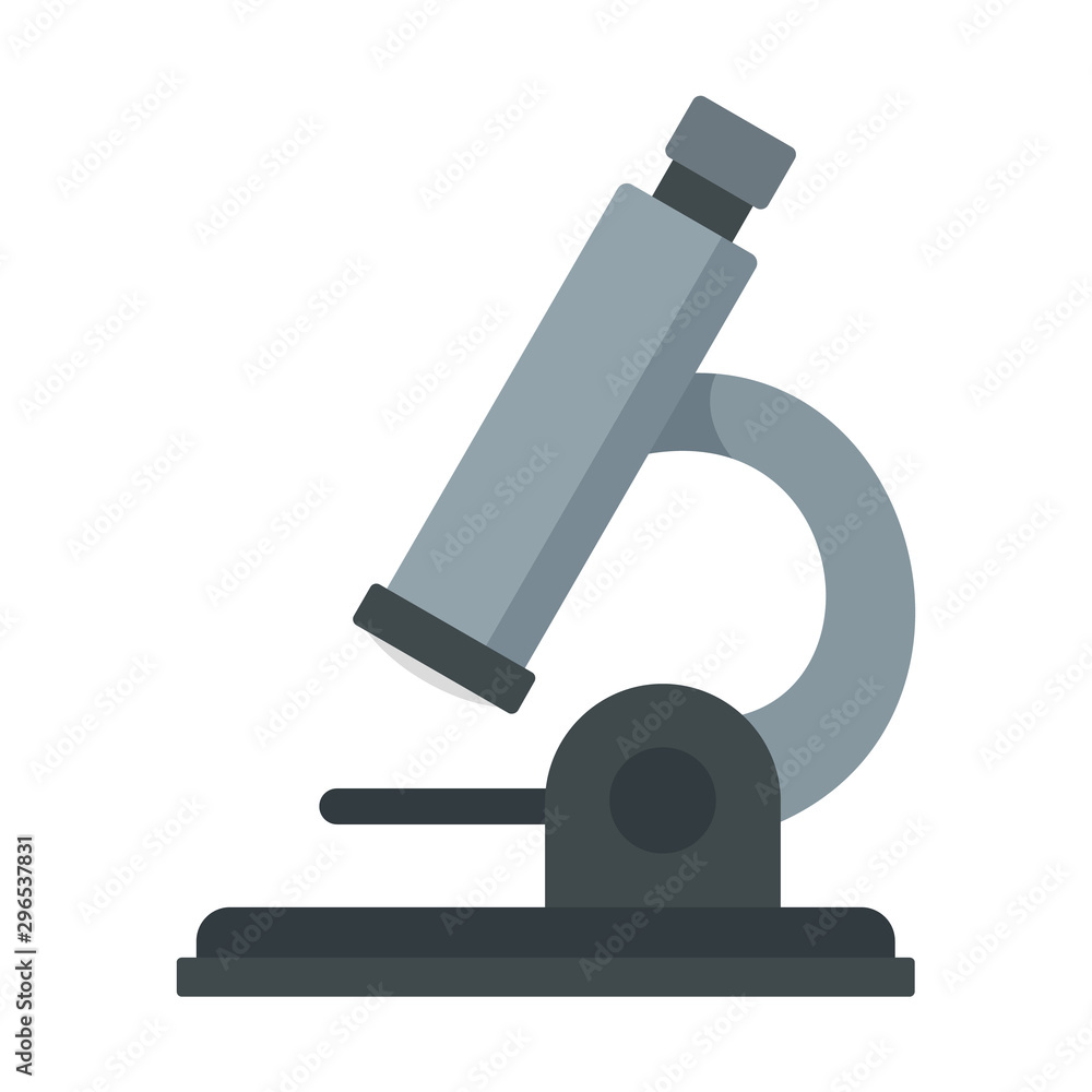 Microscope icon. Flat illustration of microscope vector icon for web design Microscope icon. Flat illustration of microscope vector icon for web design